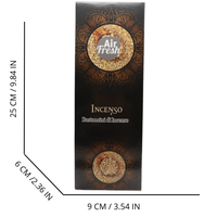 AIR FRESH Incenso Aromatico, Ottenuto Da Miscele Di Erbe, Cortecce, Fiori Ed Essenza Profumate. Ottimo Per Profumare Ambienti. Confezione Da 6 Astucci Da 20 Stick Ognuno (INCENSO)