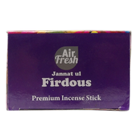 AIR FRESH Incenso Aromatico, Ottenuto Da Miscele Di Erbe, Cortecce, Fiori Ed Essenza Profumate. Ottimo Per Profumare Ambienti. Confezione Da 6 Astucci Da 20 Stick Ognuno (FIORI DEL PARADISO)
