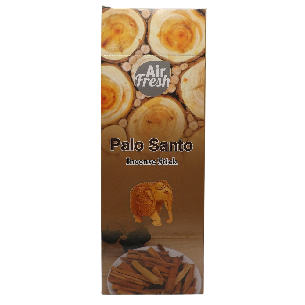AIR FRESH Incenso Aromatico, Ottenuto Da Miscele Di Erbe, Cortecce, Fiori Ed Essenza Profumate. Ottimo Per Profumare Ambienti. Confezione Da 6 Astucci Da 20 Stick Ognuno (PALO SANTO)