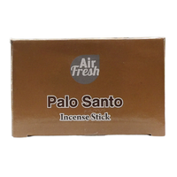 AIR FRESH Incenso Aromatico, Ottenuto Da Miscele Di Erbe, Cortecce, Fiori Ed Essenza Profumate. Ottimo Per Profumare Ambienti. Confezione Da 6 Astucci Da 20 Stick Ognuno (PALO SANTO)