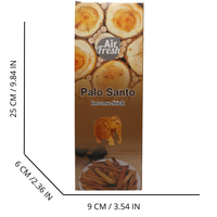 AIR FRESH Incenso Aromatico, Ottenuto Da Miscele Di Erbe, Cortecce, Fiori Ed Essenza Profumate. Ottimo Per Profumare Ambienti. Confezione Da 6 Astucci Da 20 Stick Ognuno (PALO SANTO)
