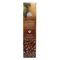 AIR FRESH Incenso Aromatico, Ottenuto Da Miscele Di Erbe, Cortecce, Fiori Ed Essenza Profumate. Ottimo Per Profumare Ambienti. Confezione Da 6 Astucci Da 20 Stick Ognuno (CAFFE')