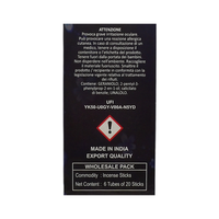AIR FRESH Incenso Aromatico, Ottenuto Da Miscele Di Erbe, Cortecce, Fiori Ed Essenza Profumate. Ottimo Per Profumare Ambienti. Confezione Da 6 Astucci Da 20 Stick Ognuno (OPPIO)