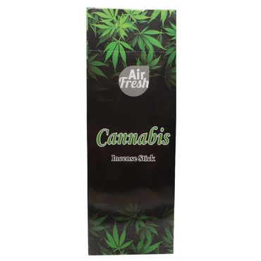 AIR FRESH Incenso Aromatico, Ottenuto Da Miscele Di Erbe, Cortecce, Fiori Ed Essenza Profumate. Ottimo Per Profumare Ambienti. Confezione Da 6 Astucci Da 20 Stick Ognuno (CANAPA)