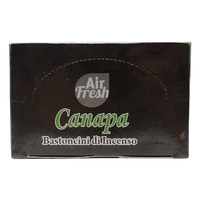 AIR FRESH Incenso Aromatico, Ottenuto Da Miscele Di Erbe, Cortecce, Fiori Ed Essenza Profumate. Ottimo Per Profumare Ambienti. Confezione Da 6 Astucci Da 20 Stick Ognuno (CANAPA)
