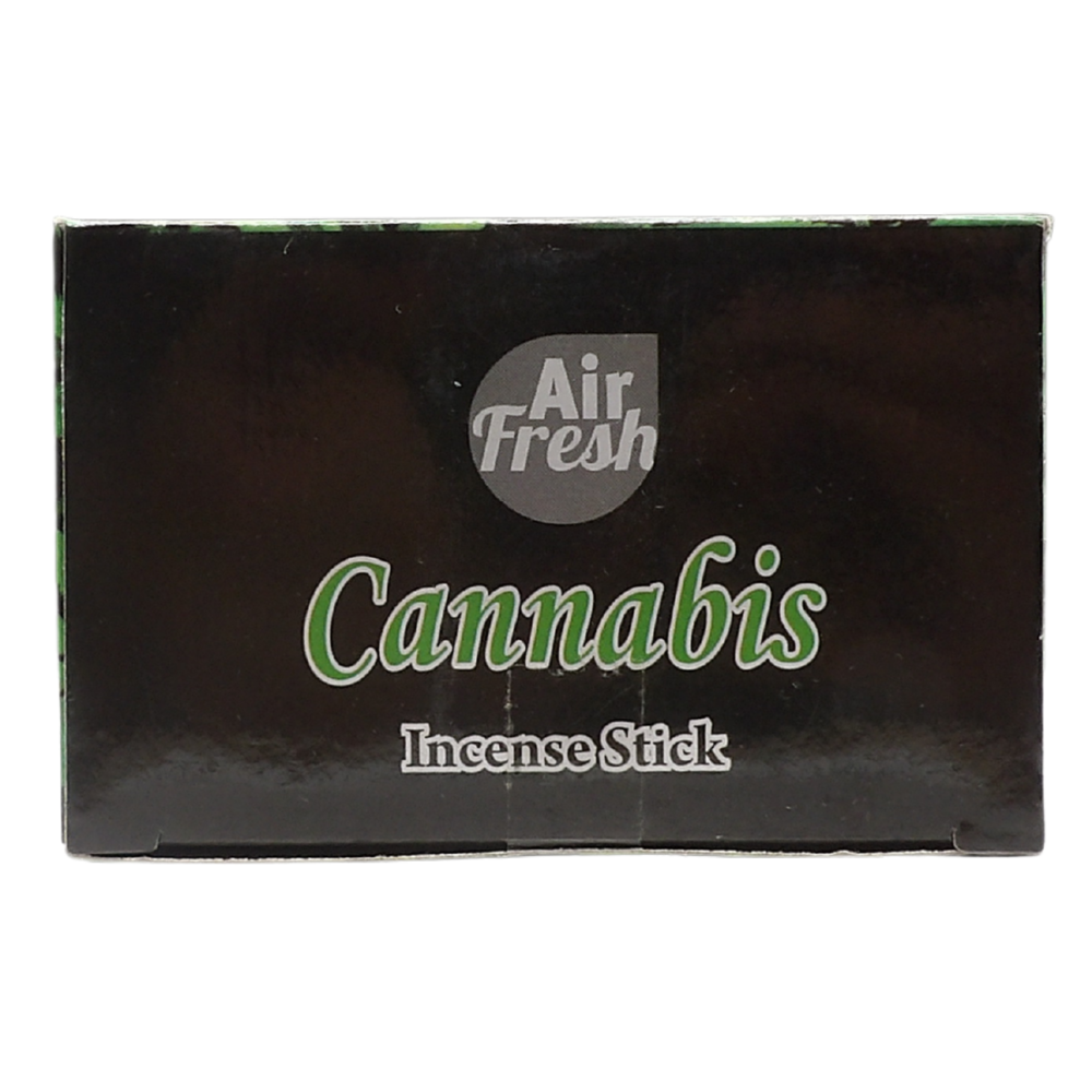 AIR FRESH Incenso Aromatico, Ottenuto Da Miscele Di Erbe, Cortecce, Fiori Ed Essenza Profumate. Ottimo Per Profumare Ambienti. Confezione Da 6 Astucci Da 20 Stick Ognuno (CANAPA)