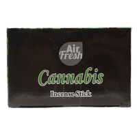 AIR FRESH Incenso Aromatico, Ottenuto Da Miscele Di Erbe, Cortecce, Fiori Ed Essenza Profumate. Ottimo Per Profumare Ambienti. Confezione Da 6 Astucci Da 20 Stick Ognuno (CANAPA)