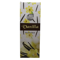 AIR FRESH Incenso Aromatico, Ottenuto Da Miscele Di Erbe, Cortecce, Fiori Ed Essenza Profumate. Ottimo Per Profumare Ambienti. Confezione Da 6 Astucci Da 20 Stick Ognuno (VANIGLIA)