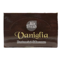AIR FRESH Incenso Aromatico, Ottenuto Da Miscele Di Erbe, Cortecce, Fiori Ed Essenza Profumate. Ottimo Per Profumare Ambienti. Confezione Da 6 Astucci Da 20 Stick Ognuno (VANIGLIA)