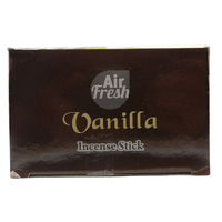 AIR FRESH Incenso Aromatico, Ottenuto Da Miscele Di Erbe, Cortecce, Fiori Ed Essenza Profumate. Ottimo Per Profumare Ambienti. Confezione Da 6 Astucci Da 20 Stick Ognuno (VANIGLIA)