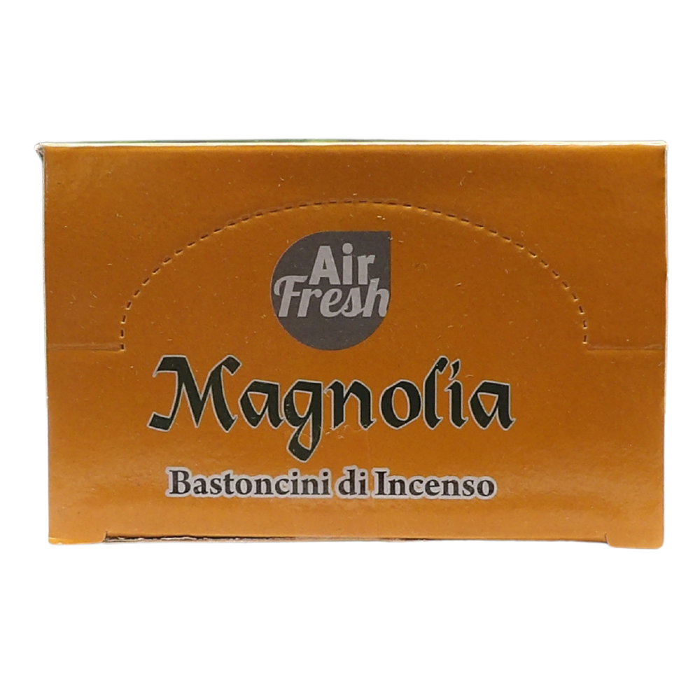 AIR FRESH Incenso Aromatico, Ottenuto Da Miscele Di Erbe, Cortecce, Fiori Ed Essenza Profumate. Ottimo Per Profumare Ambienti. Confezione Da 6 Astucci Da 20 Stick Ognuno (MAGNOLIA)