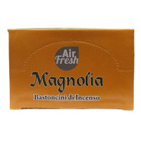 AIR FRESH Incenso Aromatico, Ottenuto Da Miscele Di Erbe, Cortecce, Fiori Ed Essenza Profumate. Ottimo Per Profumare Ambienti. Confezione Da 6 Astucci Da 20 Stick Ognuno (MAGNOLIA)