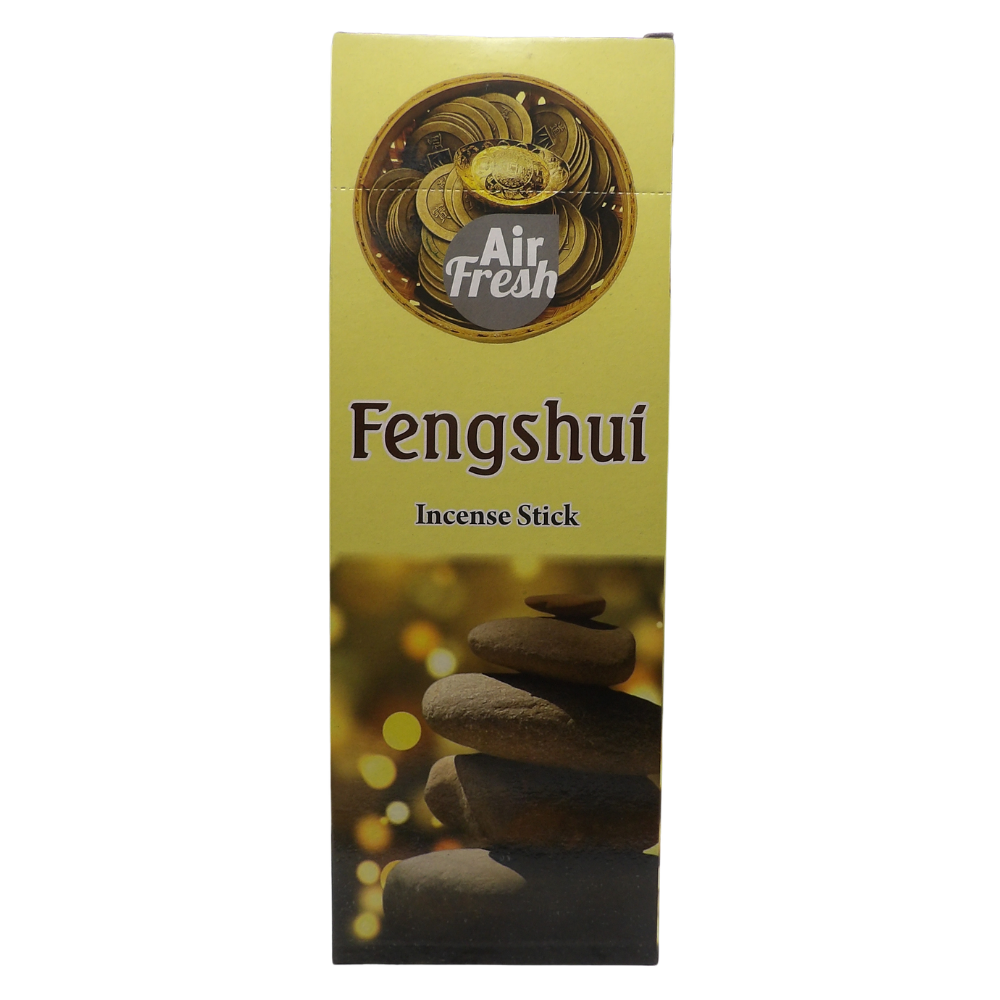 AIR FRESH Incenso Aromatico, Ottenuto Da Miscele Di Erbe, Cortecce, Fiori Ed Essenza Profumate. Ottimo Per Profumare Ambienti. Confezione Da 6 Astucci Da 20 Stick Ognuno (ARTE DEL FENGSHUI)