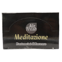 AIR FRESH Incenso Aromatico, Ottenuto Da Miscele Di Erbe, Cortecce, Fiori Ed Essenza Profumate. Ottimo Per Profumare Ambienti. Confezione Da 6 Astucci Da 20 Stick Ognuno (MEDITAZIONE)