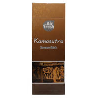 AIR FRESH Incenso Aromatico, Ottenuto Da Miscele Di Erbe, Cortecce, Fiori Ed Essenza Profumate. Ottimo Per Profumare Ambienti. Confezione Da 6 Astucci Da 20 Stick Ognuno (KAMASUTRA)