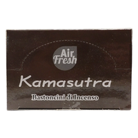 AIR FRESH Incenso Aromatico, Ottenuto Da Miscele Di Erbe, Cortecce, Fiori Ed Essenza Profumate. Ottimo Per Profumare Ambienti. Confezione Da 6 Astucci Da 20 Stick Ognuno (KAMASUTRA)
