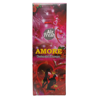 AIR FRESH Incenso Aromatico, Ottenuto Da Miscele Di Erbe, Cortecce, Fiori Ed Essenza Profumate. Ottimo Per Profumare Ambienti. Confezione Da 6 Astucci Da 20 Stick Ognuno (AMORE)