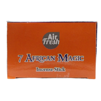 AIR FRESH Incenso Aromatico, Ottenuto Da Miscele Di Erbe, Cortecce, Fiori Ed Essenza Profumate. Ottimo Per Profumare Ambienti. Confezione Da 6 Astucci Da 20 Stick Ognuno (7 MAGIE AFRICANE)