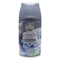 AIR FRESH Ricarica Spray Compatibile con gli Erogatori Automatici, Ideato per Donare ai Tuoi Ambienti un Piacevole Profumo, 250ml, Disponibile in Diverse Fragranze (Fresco Talco)