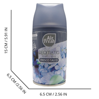 AIR FRESH Ricarica Spray Compatibile con gli Erogatori Automatici, Ideato per Donare ai Tuoi Ambienti un Piacevole Profumo, 250ml, Disponibile in Diverse Fragranze (Fresco Talco)