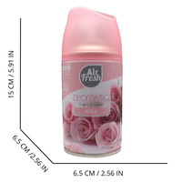 AIR FRESH Ricarica Spray Compatibile con gli Erogatori Automatici, Ideato per Donare ai Tuoi Ambienti un Piacevole Profumo, 250ml, Disponibile in Diverse Fragranze (Rosa)