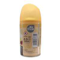 AIR FRESH Ricarica Spray Compatibile con gli Erogatori Automatici, Ideato per Donare ai Tuoi Ambienti un Piacevole Profumo, 250ml, Disponibile in Diverse Fragranze (Vaniglia)