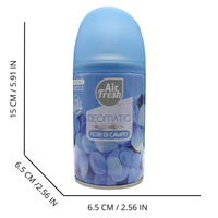 AIR FRESH Ricarica Spray Compatibile con gli Erogatori Automatici, Ideato per Donare ai Tuoi Ambienti un Piacevole Profumo, 250ml, Disponibile in Diverse Fragranze (Fiori di Campo)
