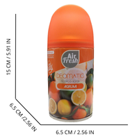 AIR FRESH Ricarica Spray Compatibile con gli Erogatori Automatici, Ideato per Donare ai Tuoi Ambienti un Piacevole Profumo, 250ml, Disponibile in Diverse Fragranze (Agrumi)