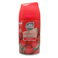 AIR FRESH Ricarica Spray Compatibile con gli Erogatori Automatici, Ideato per Donare ai Tuoi Ambienti un Piacevole Profumo, 250ml, Disponibile in Diverse Fragranze (Fragola)