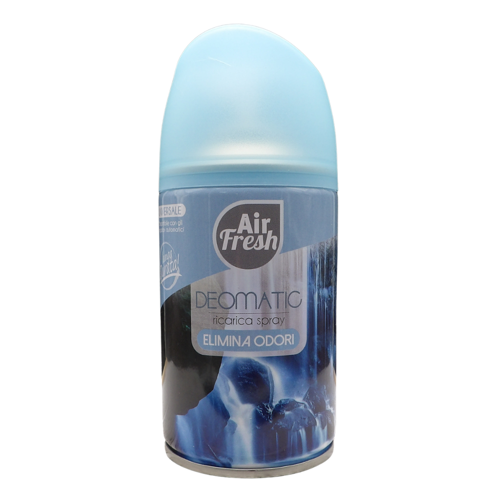 AIR FRESH Ricarica Spray Compatibile con gli Erogatori Automatici, Ideato per Donare ai Tuoi Ambienti un Piacevole Profumo, 250ml, Disponibile in Diverse Fragranze (Elimina Odori)
