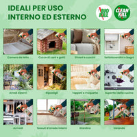 CLEAN KILL Insetticida Acaricida Microincapsulato No Gas, Ideale per Interni ed Esterni, Attivo per Oltre 2 Mesi, Efficace Contro Tutti gli Insetti, Ricarica da 1000ml