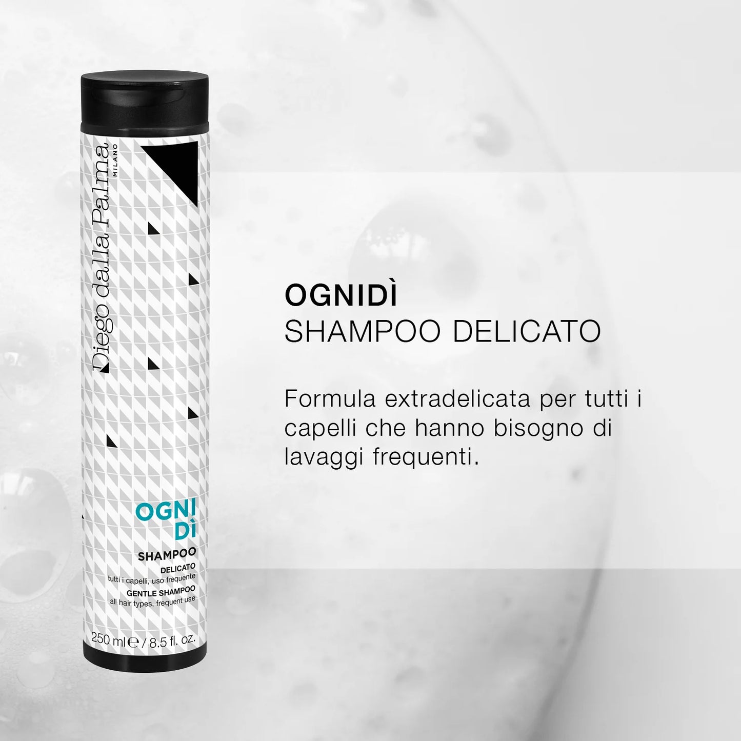 Diego dalla Palma | OGNIDÌ - Shampoo Delicato per Lavaggi Frequenti, per Tutti i Tipi di Capello, 250 ml