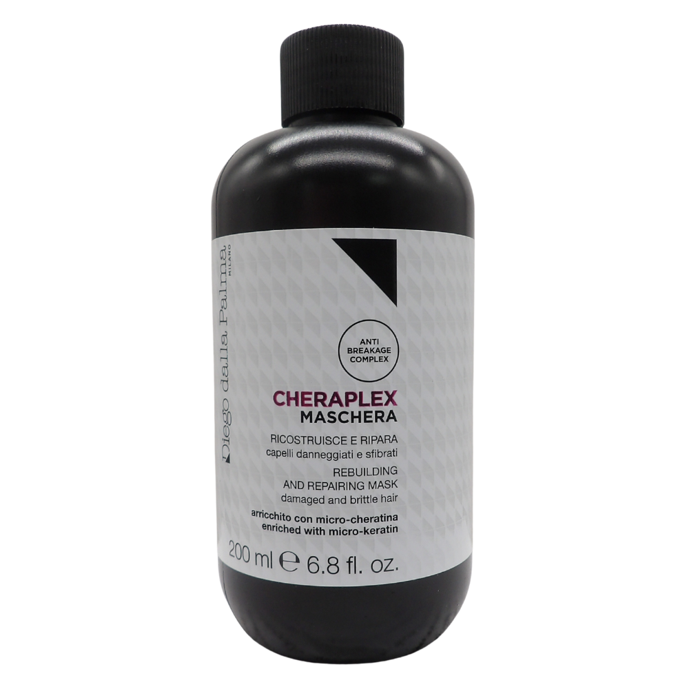 DIEGO DALLA PALMA "Cheraplex Maschera Ricostruttiva e Riparatrice"Ripara e rinforza i capelli danneggiati e sfibrati. 200ml.