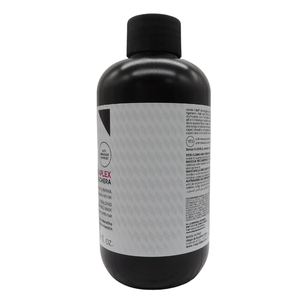DIEGO DALLA PALMA "Cheraplex Maschera Ricostruttiva e Riparatrice"Ripara e rinforza i capelli danneggiati e sfibrati. 200ml.