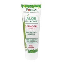 FORSAN, DermoGel Corpo, Multiattivo Lenitivo, ALOE Ialuronic. 98% Aloe Bio e Arricchito Con Acido Ialuronico Di Origine Naturale 200ml