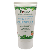 FORSAN, La Tradizione Erboristica Forsan - Crema Viso e Corpo Tea Tree Calendula - Crema Multiuso Lenitiva e Protettiva, Contro Arrossamenti e Irritazioni - 50 ml