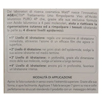 MATT, Trattamento Urto Rimpolpante Viso Acido Ialuronico PURO 4P, Idrata e Rende la Pelle Elastica e Luminosa, Applicazione di 7 Giorni, Confezione da 7 Fiale da 2 ml