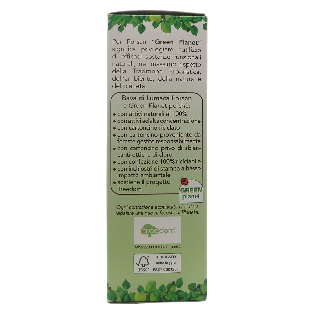 FORSAN, Siero BAVA DI LUMACA Rigenerante Viso, Ricca Di Sostanze Nutritive Ed Antiossidanti. Rigenera La Pelle Ed Aiuta a Rallentare Il Processo Di Invecchiamento 30ml