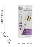 MATT, AGEACTIV Skin Perfect, Siero Viso e Collo, con Bava di Lumaca Pura, Rigenera la Pelle, Rallenta l'Invecchiamento Cutaneo, Uniforma l'Incarnato, Cruelty Free, Senza Profumo, 30 ml