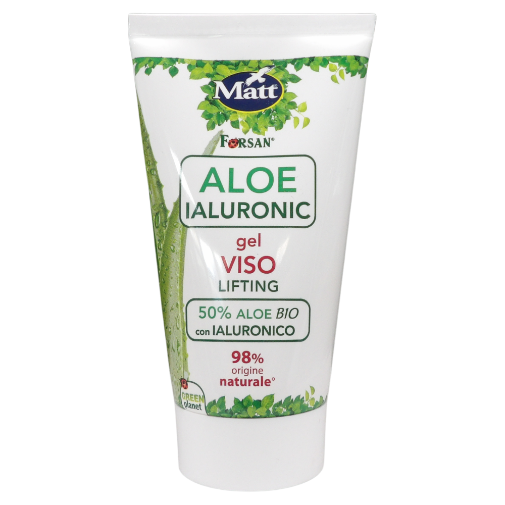 FORSAN, Gel Viso Lifting, ALOE Ialuronic. 50% Aloe Bio Con Ialuronico. 98% Naturale 50ml
