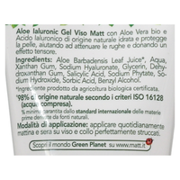 FORSAN, Gel Viso Lifting, ALOE Ialuronic. 50% Aloe Bio Con Ialuronico. 98% Naturale 50ml