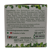 FORSAN, Crema Viso Ultra Ricca 24h, Nutriente Intensiva, ALOE Ialuronic. 50% Aloe Bio e Acido Ialuronico Di Origine Naturale, Dona Una Doppia Idratazione 50ml