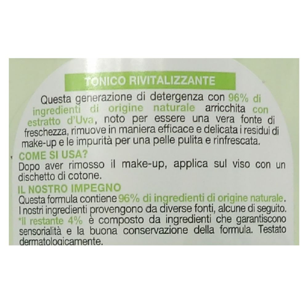GARNIER Skin Active Tonico Rivitalizzante Fresh Uva Per Pelli Normali o Miste 200ml