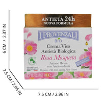 I PROVENZALI, Crema Viso Antietà Biologica Rosa Mosqueta, 50 ml