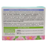 I PROVENZALI, Rosa Mosqueta Crema Viso 24h Biologica Idratante, con fitocollagene 50 ml