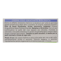 I PROVENZALI, Rosa Mosqueta Crema Viso 24h Biologica Idratante, con fitocollagene 50 ml