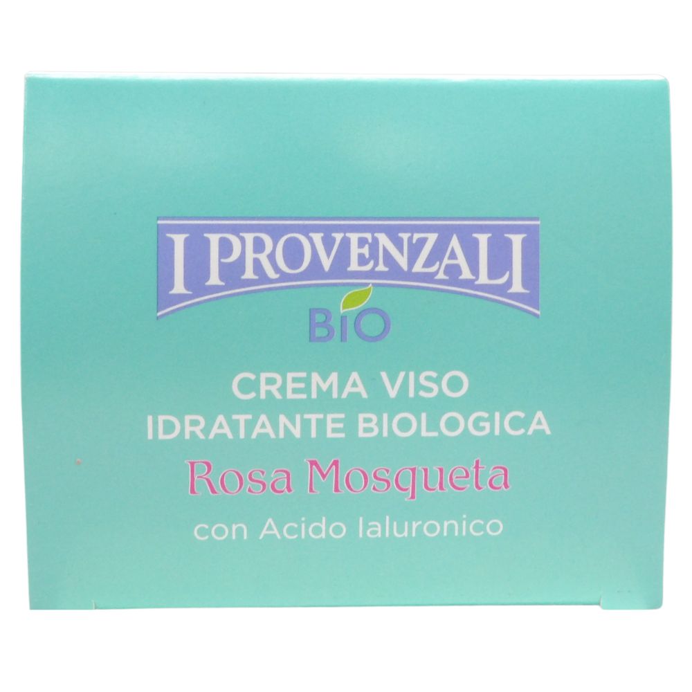 I PROVENZALI, Rosa Mosqueta Crema Viso 24h Biologica Idratante, con fitocollagene 50 ml