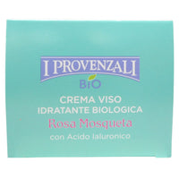 I PROVENZALI, Rosa Mosqueta Crema Viso 24h Biologica Idratante, con fitocollagene 50 ml