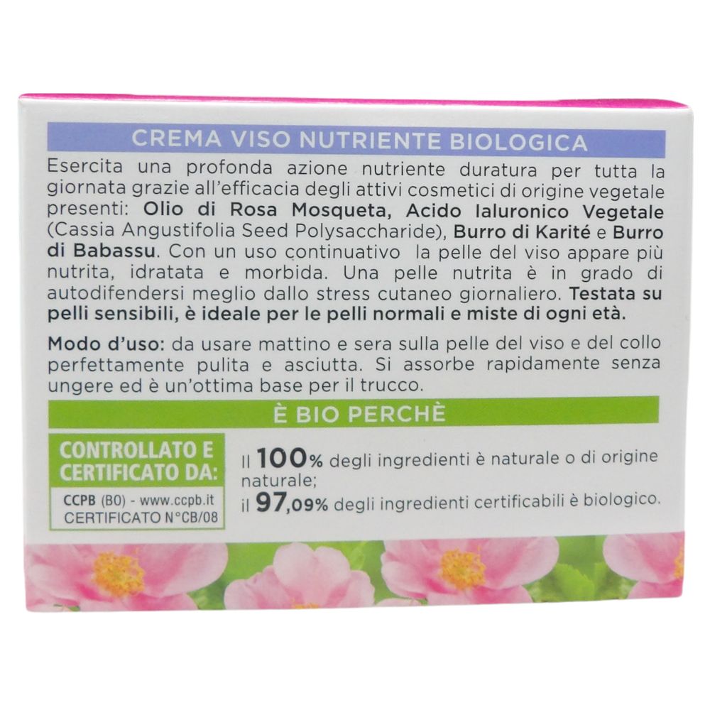 I PROVENZALI, ROSA MOSQUETA BIO CREMA VISO 24H NUTRIENTE PELLI NORMALI - MISTE 50 ML