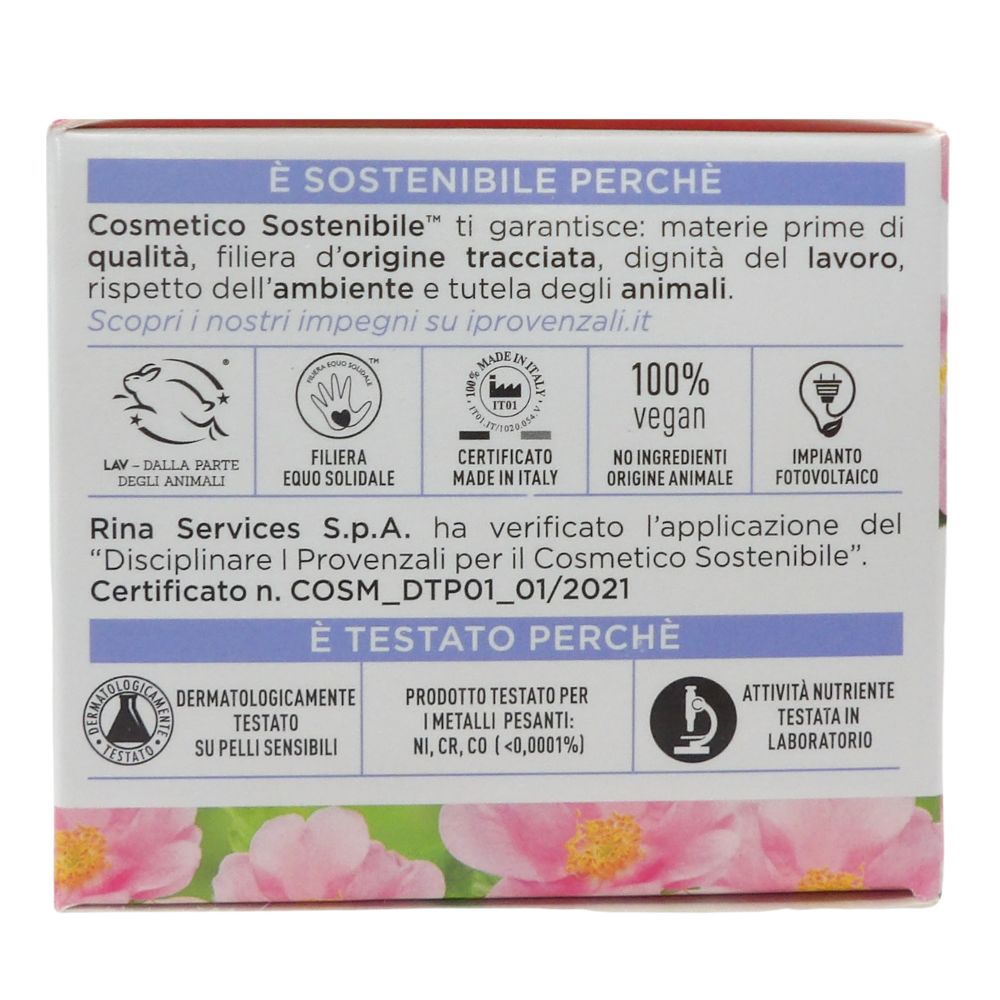 I PROVENZALI, ROSA MOSQUETA BIO CREMA VISO 24H NUTRIENTE PELLI NORMALI - MISTE 50 ML